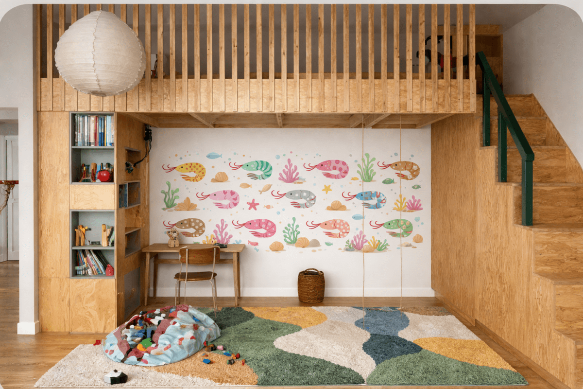 Shrimp Opal Seascape