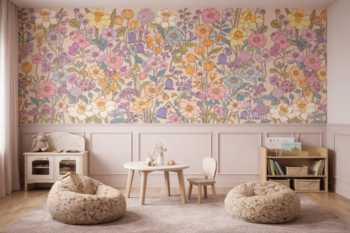 Floral Canopy Mural