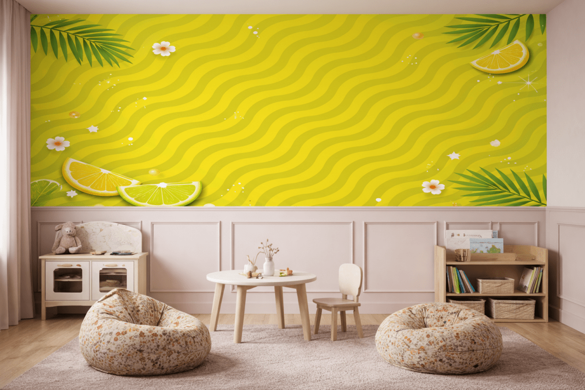 Luminous Citrus Wave