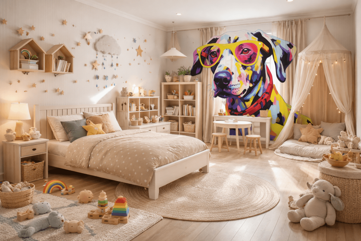 Wisped Canine Portrait