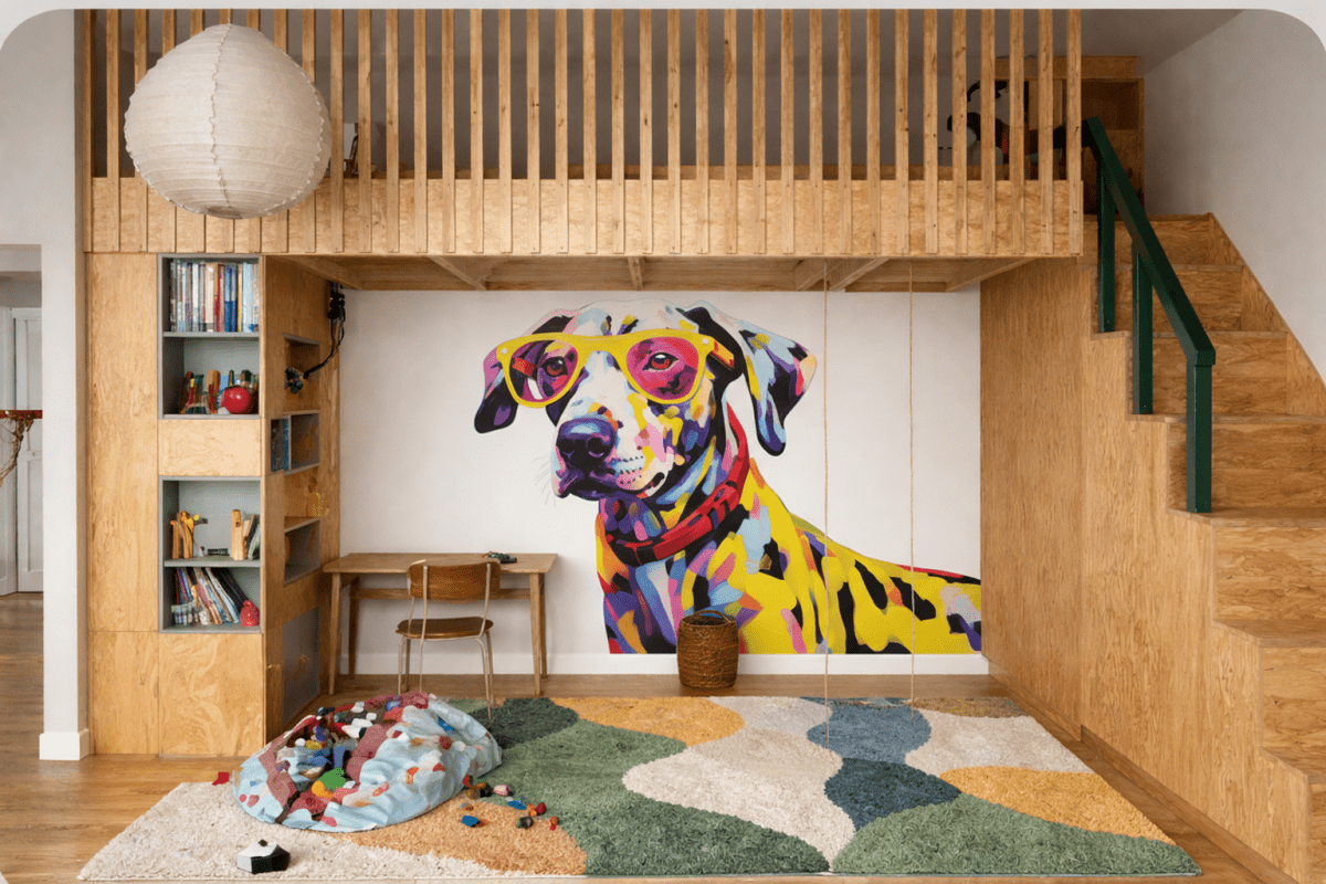 Wisped Canine Portrait