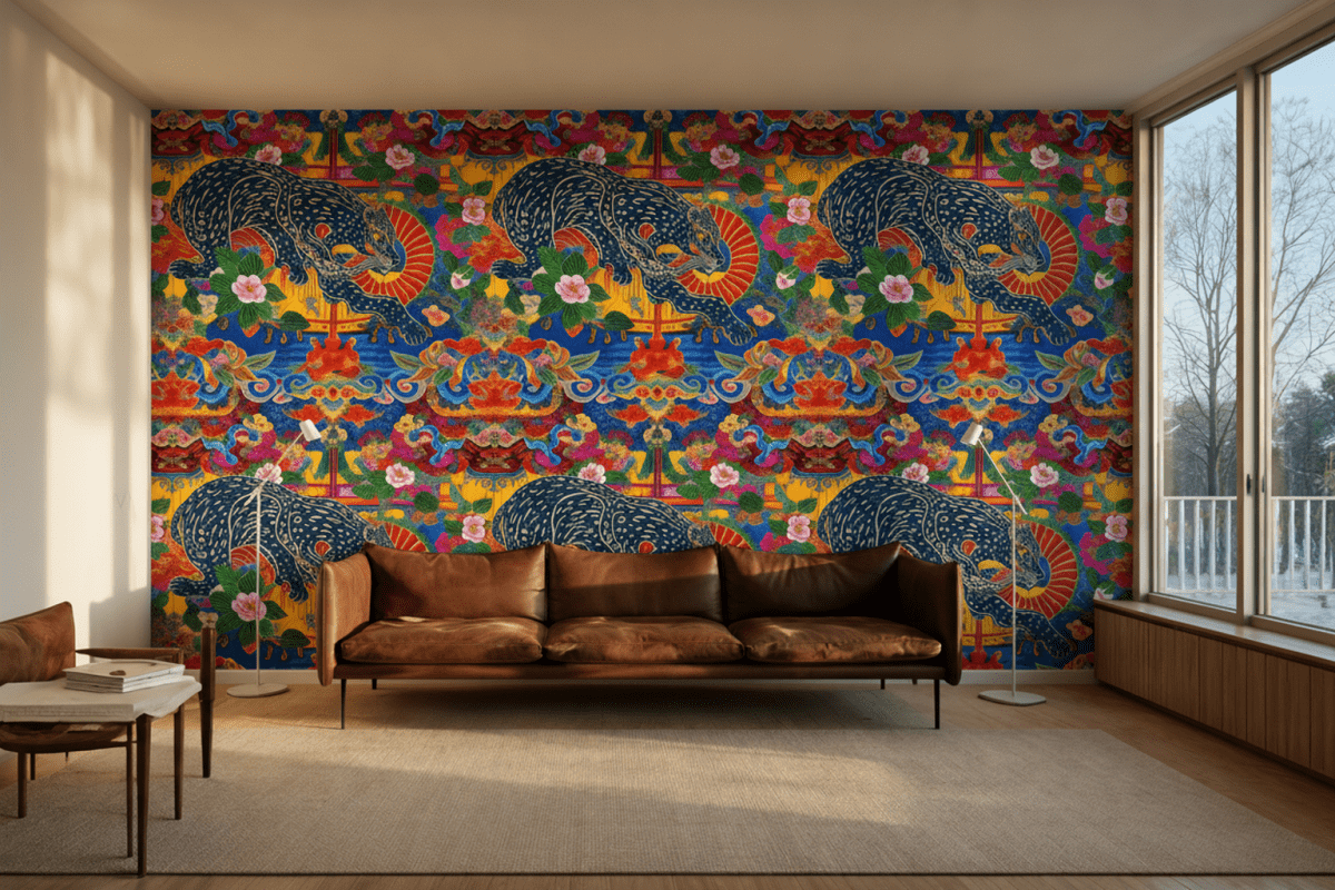 Majestic Feline Tapestry