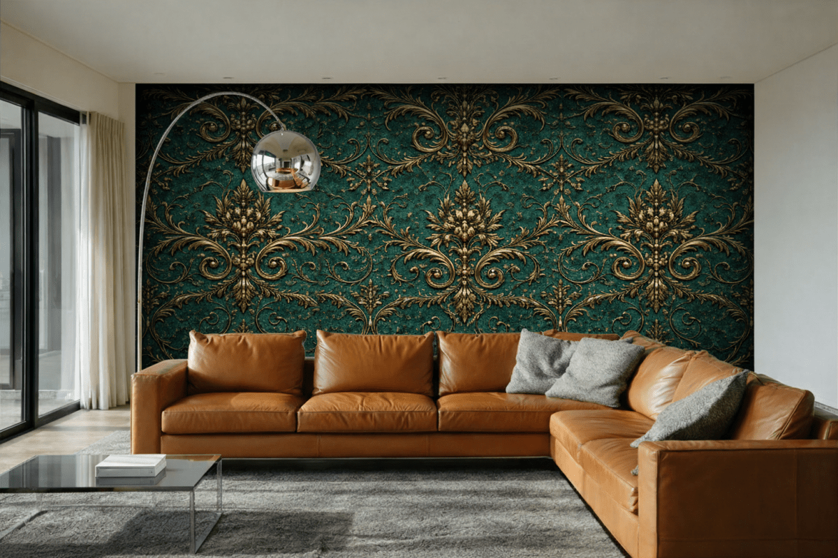 Gilded Flourish Tapestry