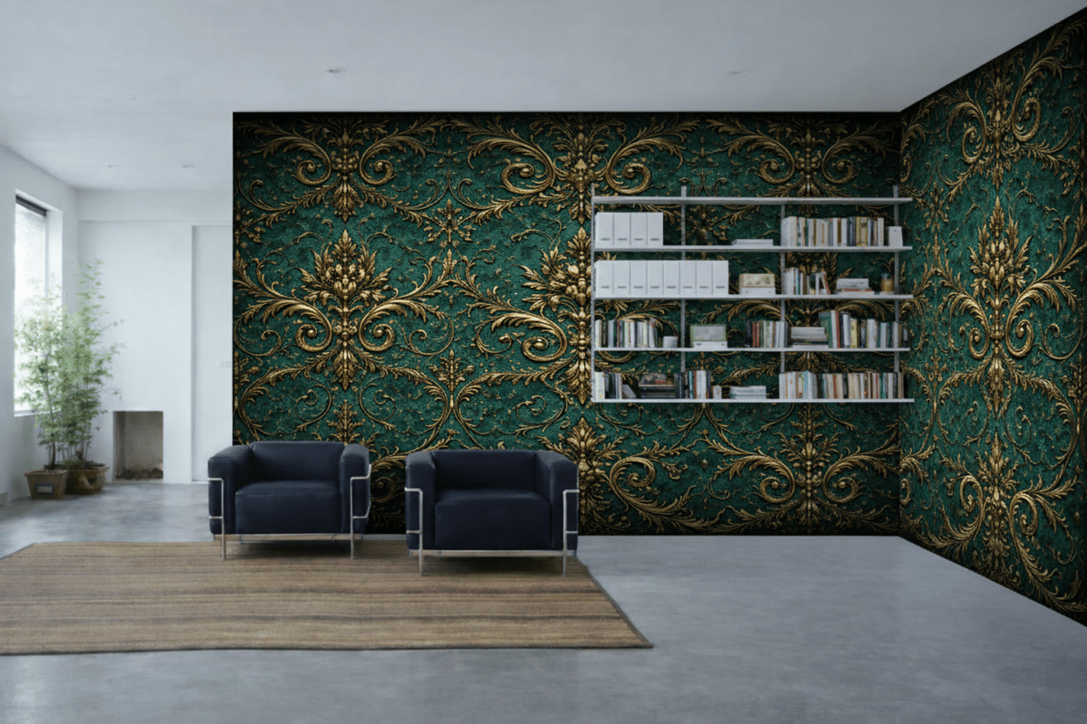 Gilded Flourish Tapestry