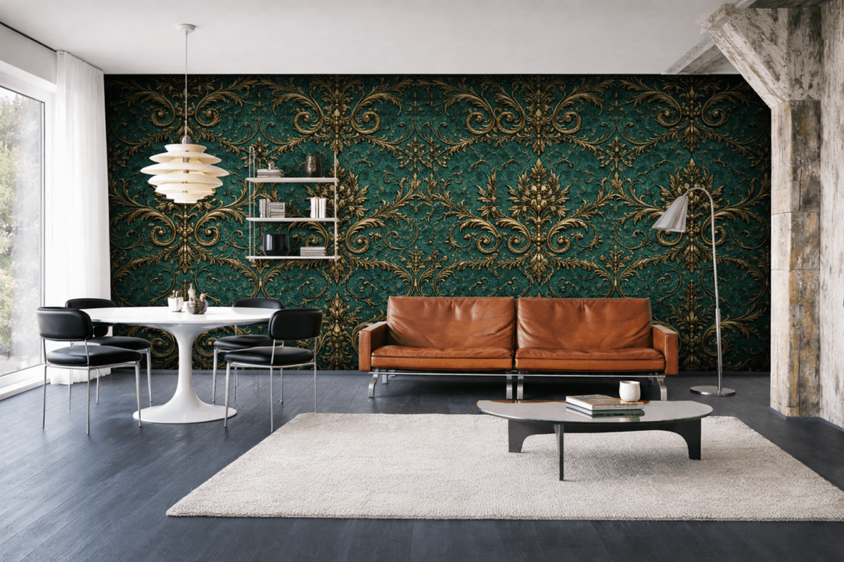 Gilded Flourish Tapestry