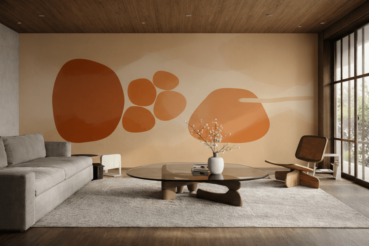 Sunset Pebble Composition