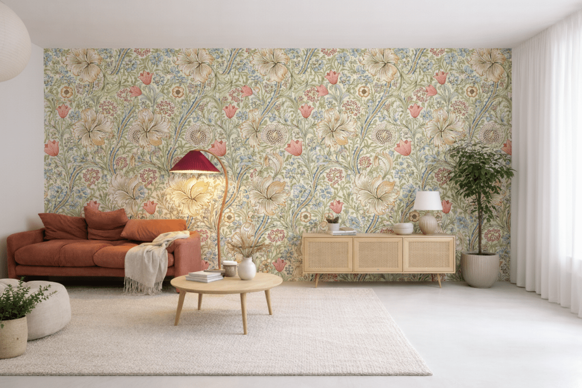 Floral Lattice Tapestry