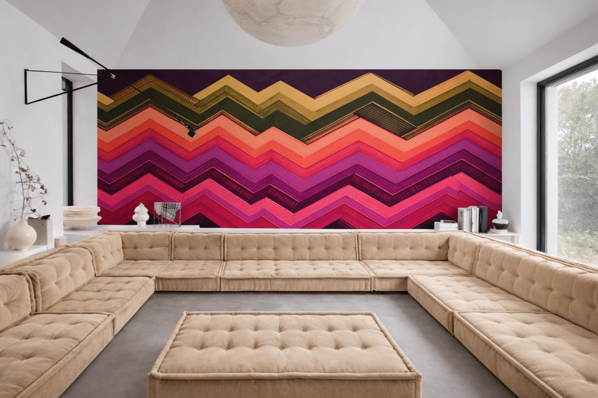 Frosted Zigzag Tapestry
