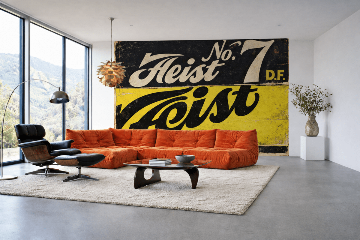 Retro Lettering Mosaic