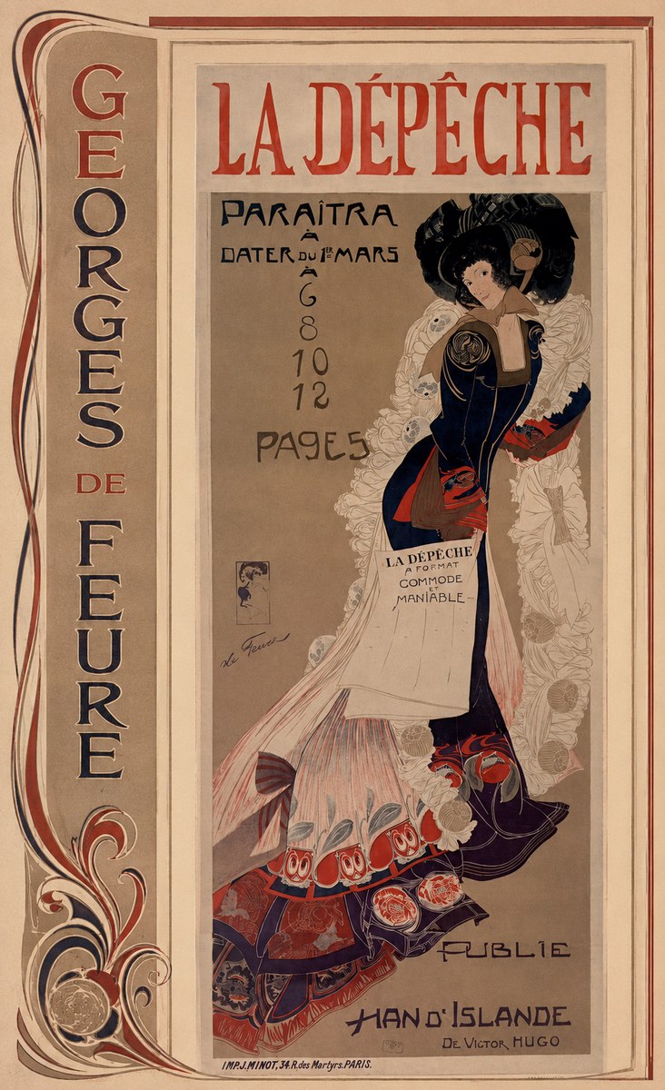 Georges de Feure La Dépêche I No3 - Plakat