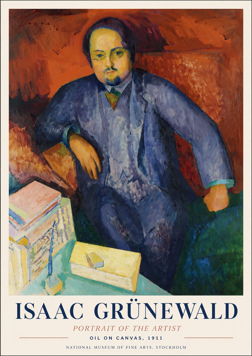 Isaac Grünewald Portrait of the Artist No1 - Plakat