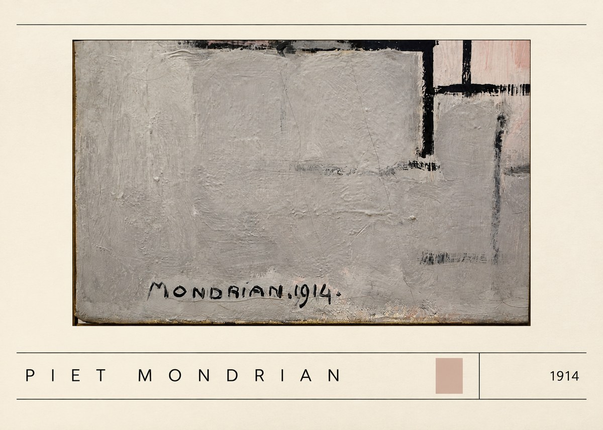 Piet Mondrian Composition 1914 No3 - Plakat