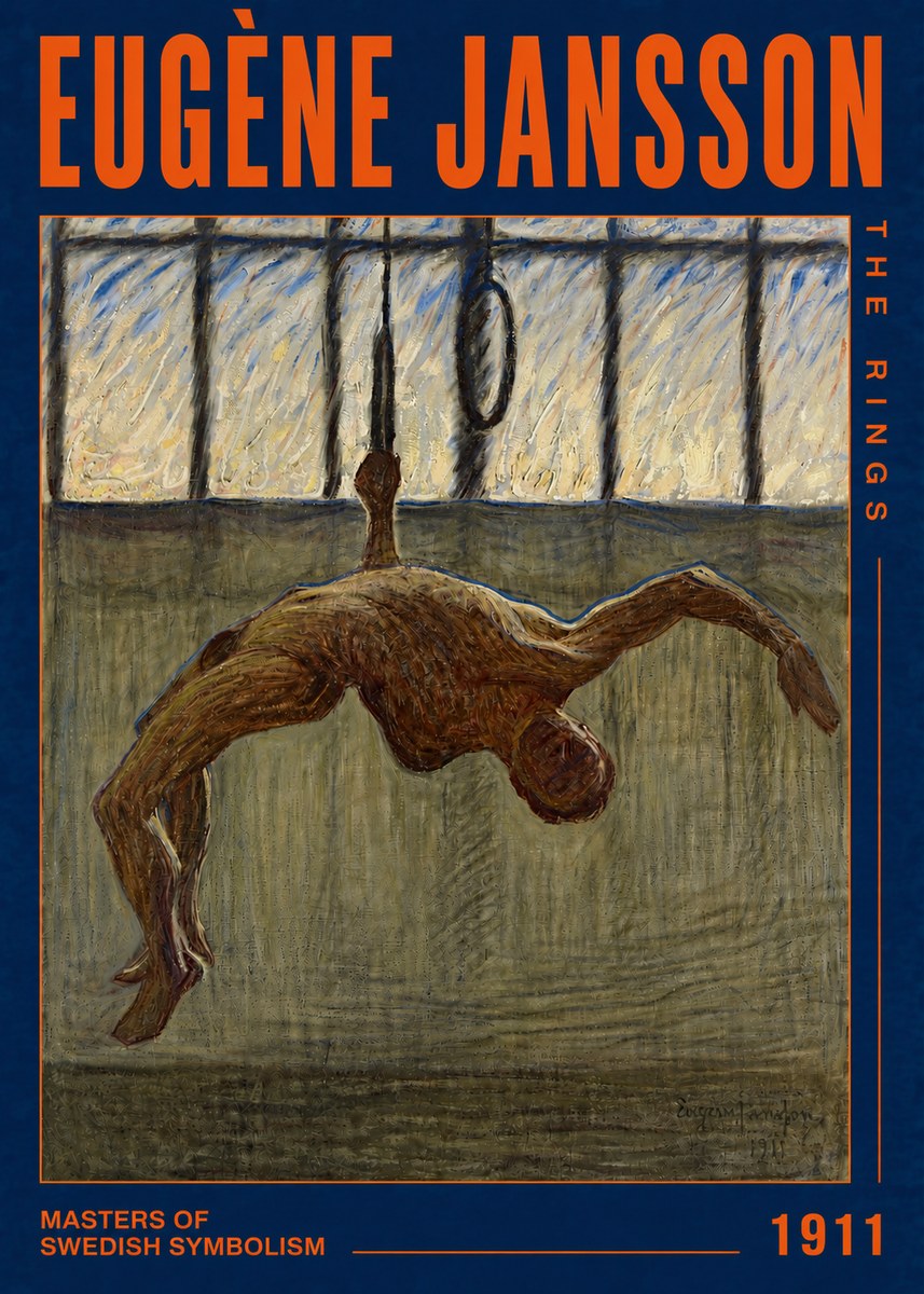 Eugène Jansson The Rings No4 - Plakat