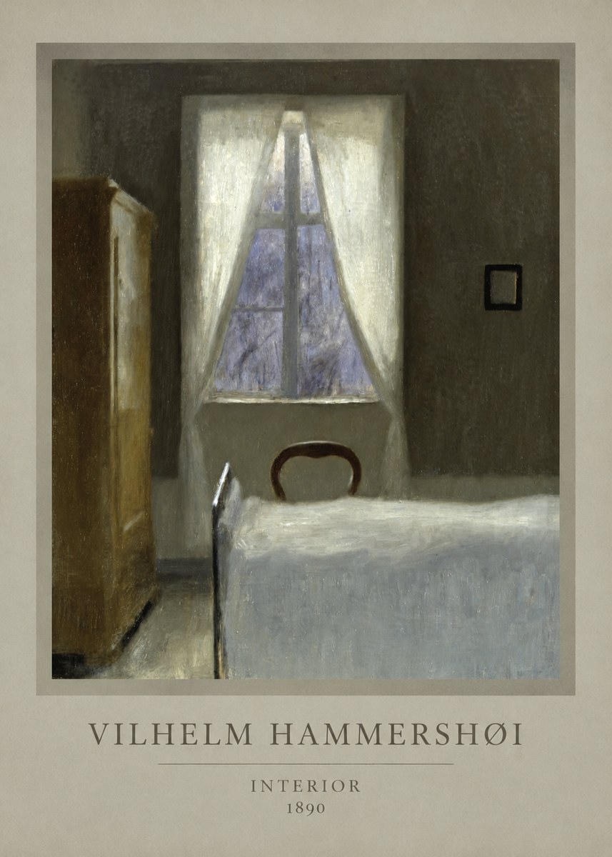 Vilhelm Hammershøi Interior I No1 - Plakat