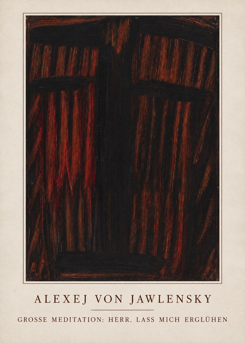 Alexej von Jawlensky Grosse Meditation: Herr, Lass Mich Erglühen No3 - Plakat