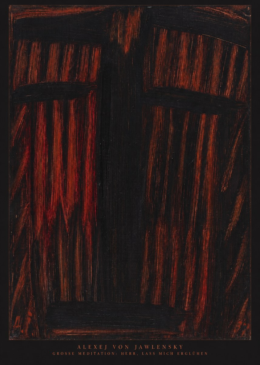 Alexej von Jawlensky Grosse Meditation: Herr, Lass Mich Erglühen No6 - Plakat