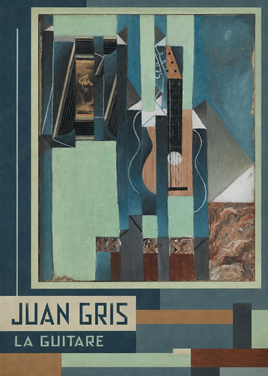 Juan Gris La Guitare No3 - Plakat