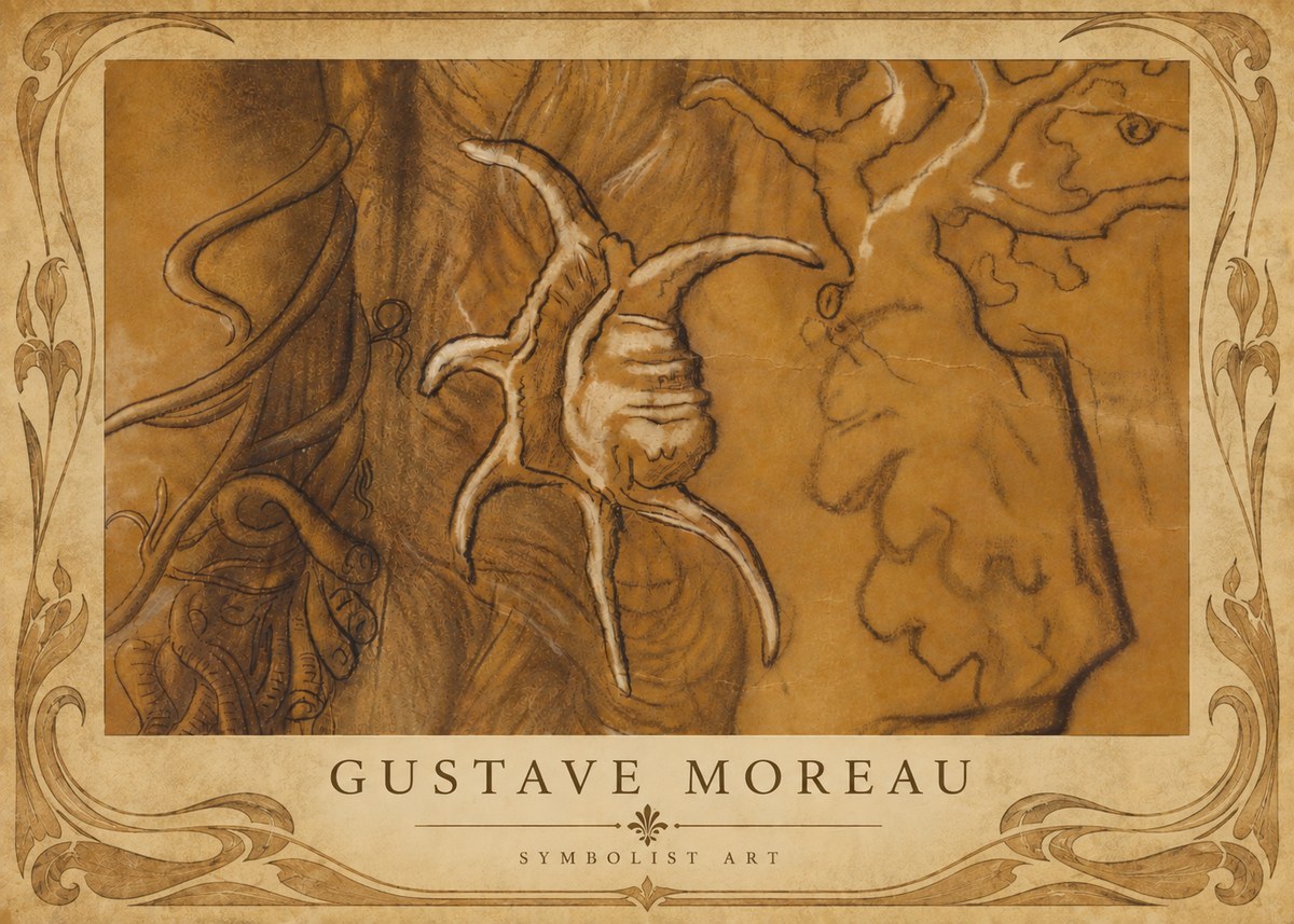 Gustave Moreau Mystical Shell Study No6 - Plakat