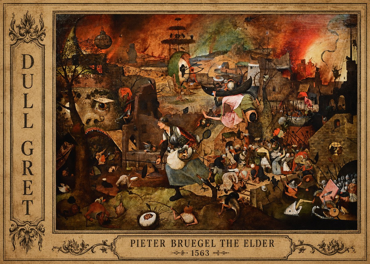 Pieter Bruegel Dull Gret I No2 - Plakat
