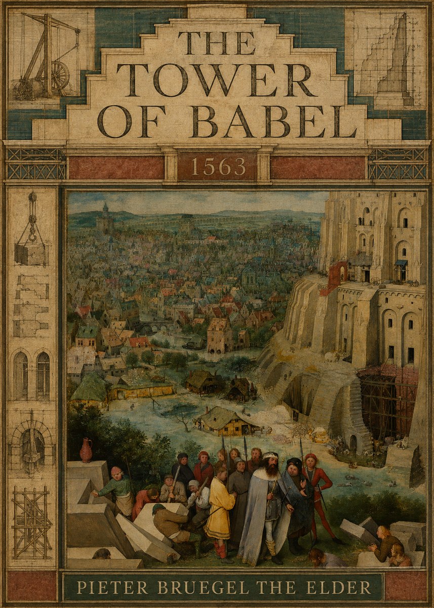 Pieter Bruegel The Tower of Babel I No3 - Plakat