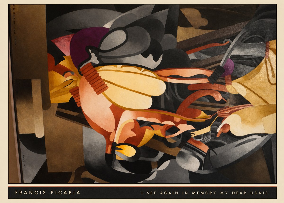 Francis Picabia Mechanical Interplay No6 - Plakat