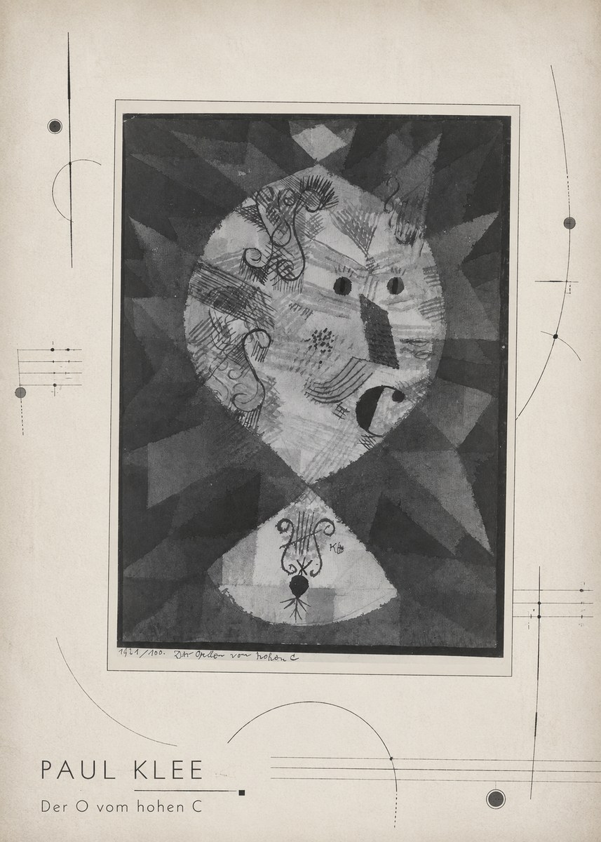 Paul Klee Der O Vom Hohen C No2 - Plakat