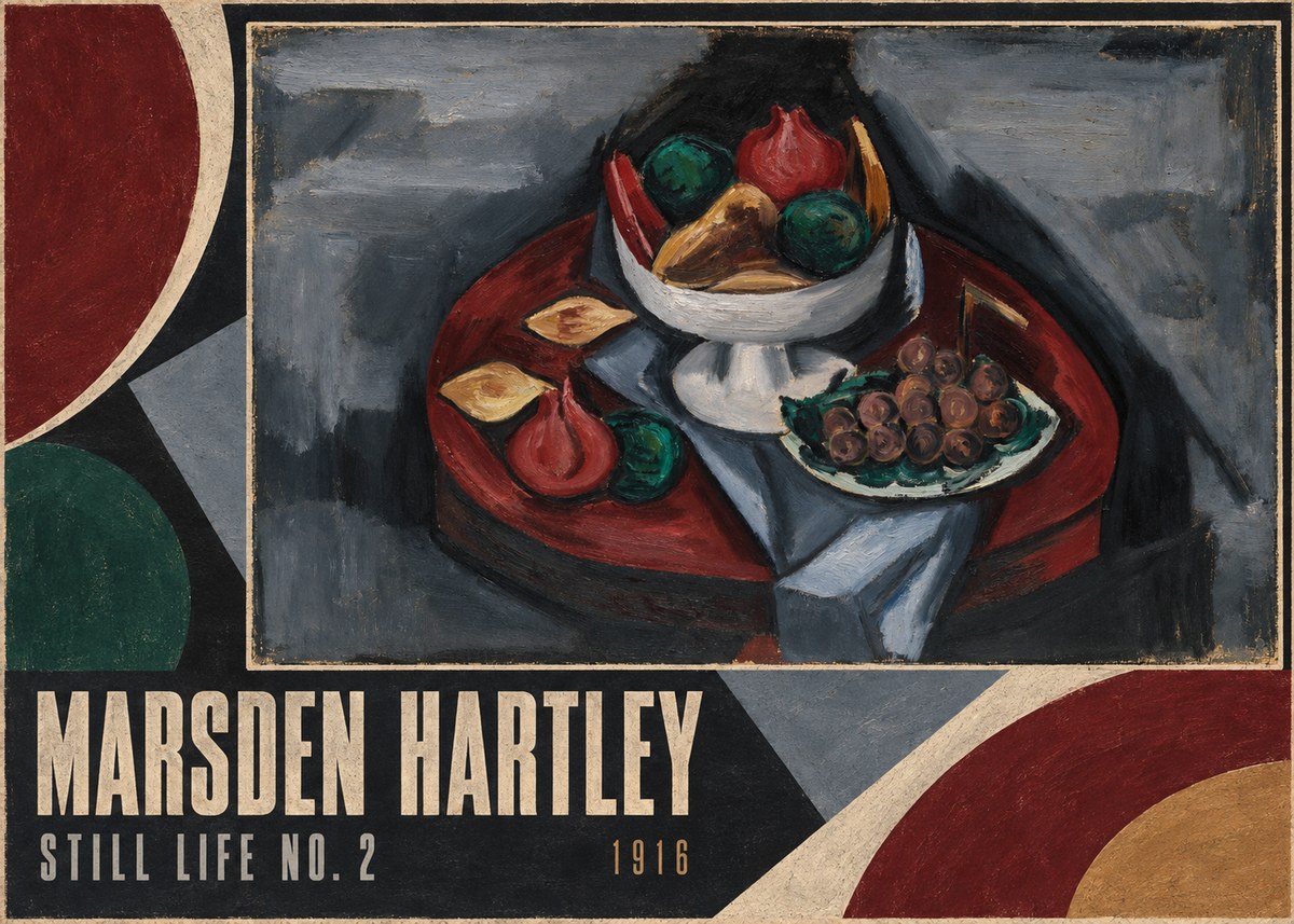 Marsden Hartley Still Life No. 2 No4 - Plakat