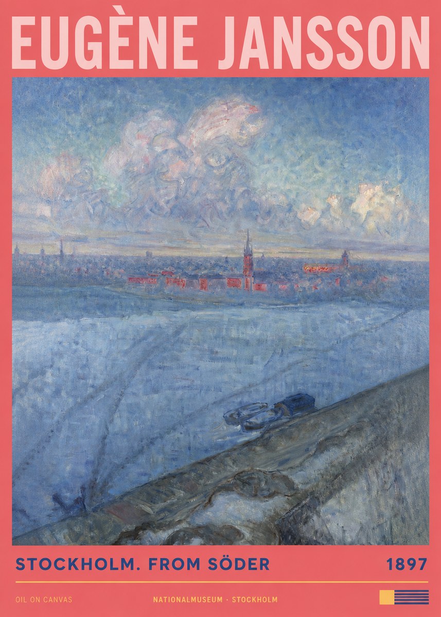 Eugène Jansson Stockholm. from Söder No2 - Plakat