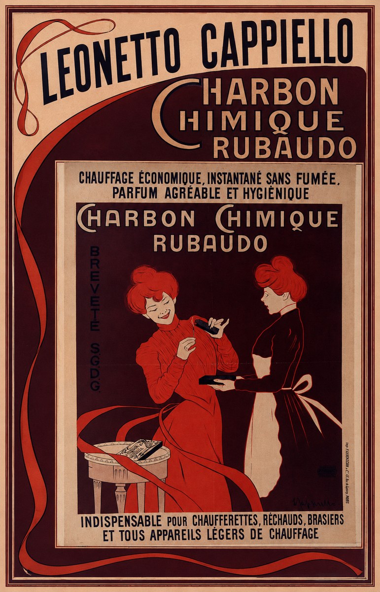 Leonetto Cappiello Charbon Chimique Rubaudo No1 - Plakat