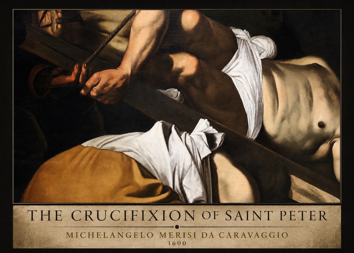 Michelangelo Merisi da Caravaggio The Crucifixion of Saint Peter I No2 - Plakat