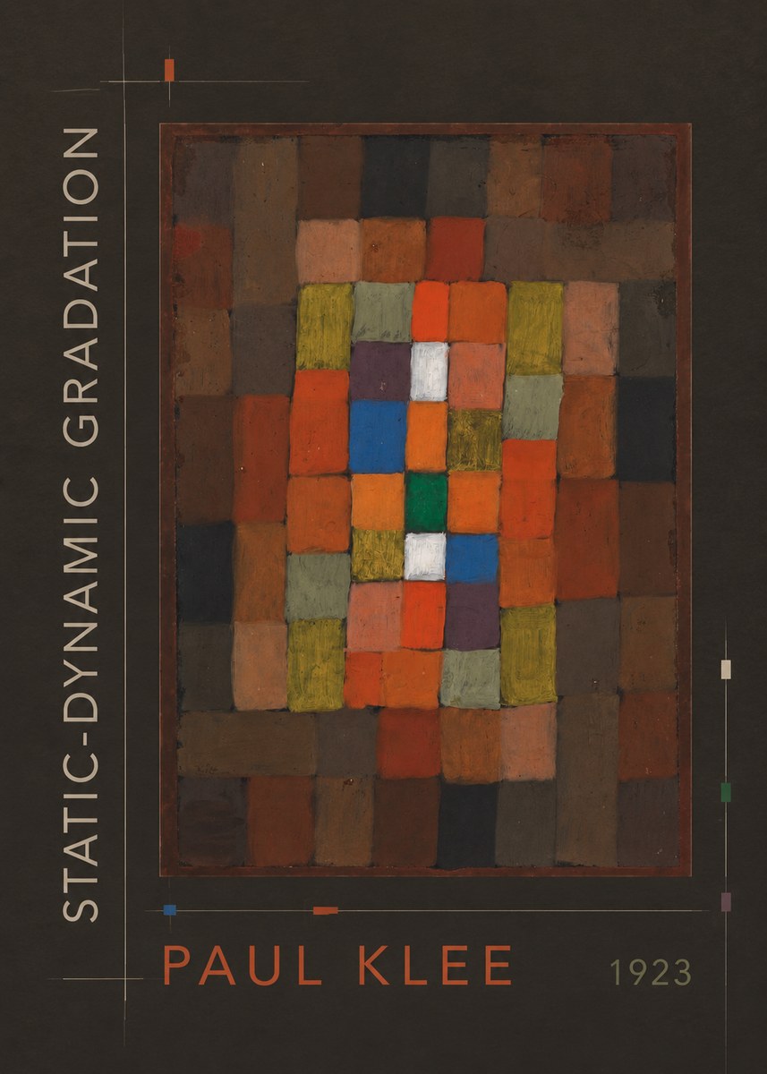 Paul Klee Static-dynamic Gradation No5 - Plakat