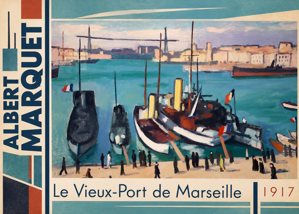 Albert Marquet Le Vieux-port De Marseille No2 - Plakat