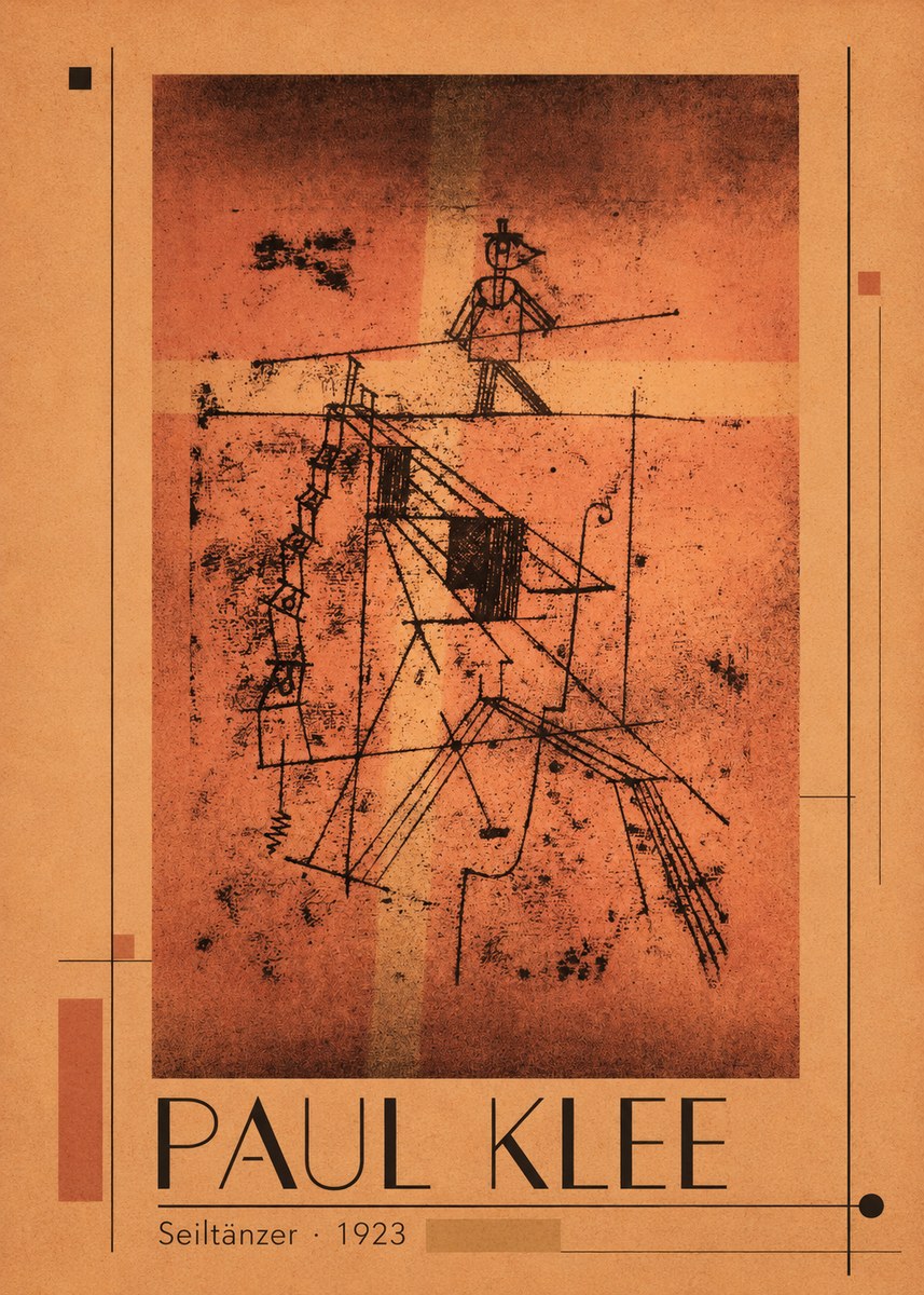 Paul Klee Seiltänzer I No1 - Plakat