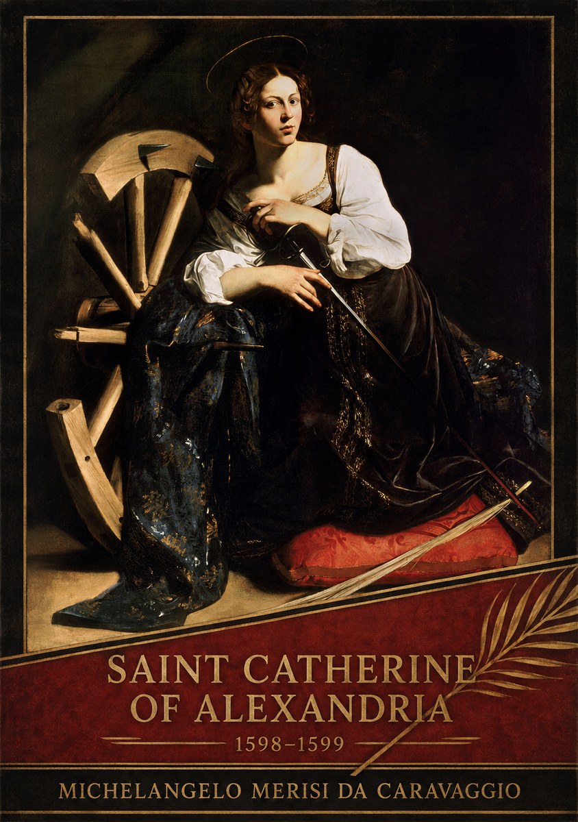 Michelangelo Merisi da Caravaggio Saint Catherine of Alexandria I No4 - Plakat
