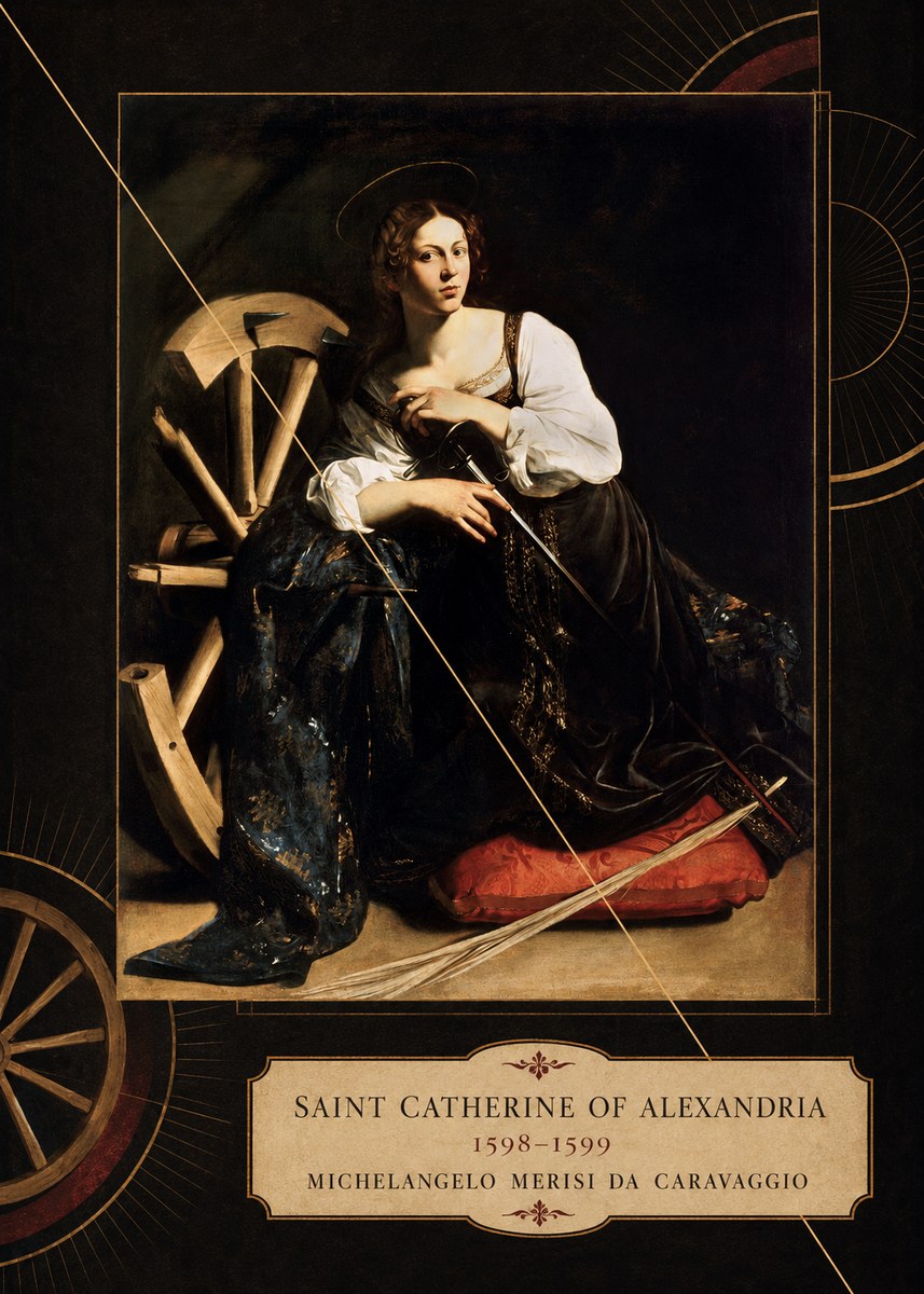 Michelangelo Merisi da Caravaggio Saint Catherine of Alexandria I No6 - Plakat