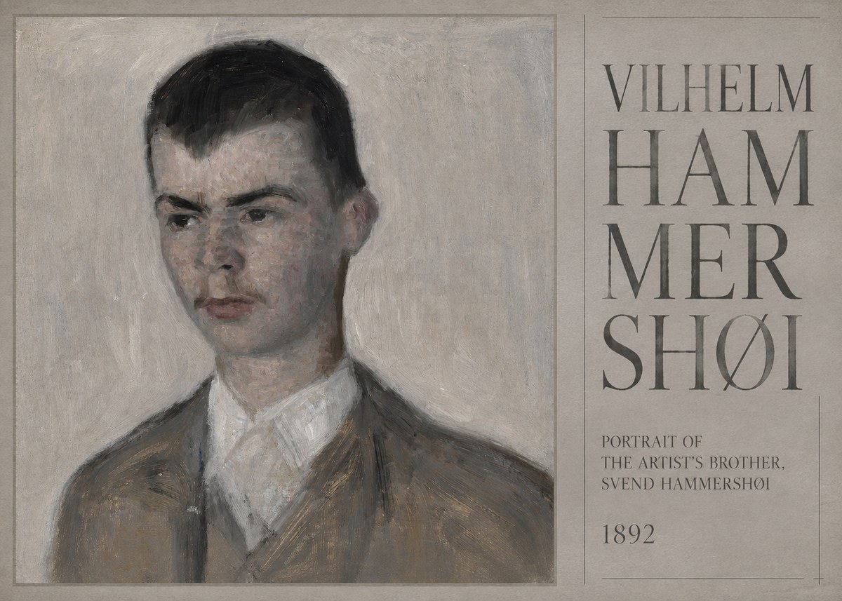 Vilhelm Hammershøi Portrait of the Artist's Brother, Svend Hammershøi No5 - Plakat