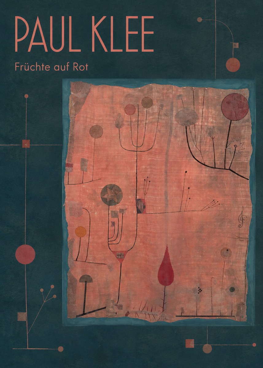 Paul Klee Früchte Auf Rot No2 - Plakat