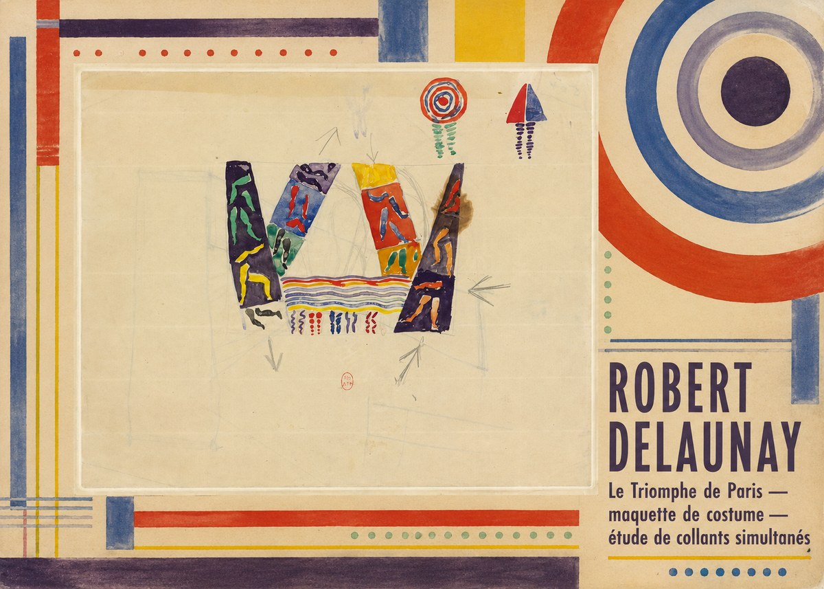 Robert Delaunay Le Triomphe De Paris — Maquette De Costume — Étude De Collants Simultanés No2 - Plakat