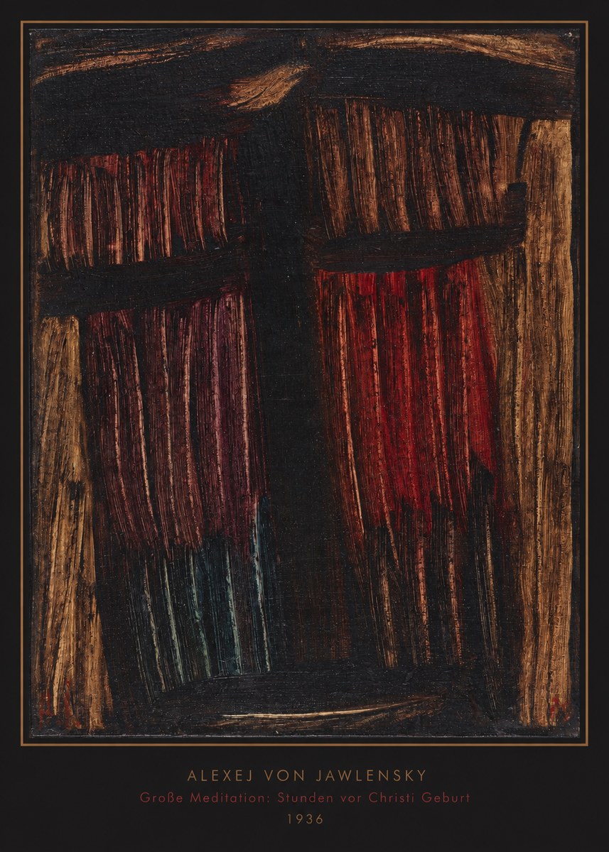 Alexej von Jawlensky Große Meditation: Stunden Vor Christi Geburt No6 - Plakat