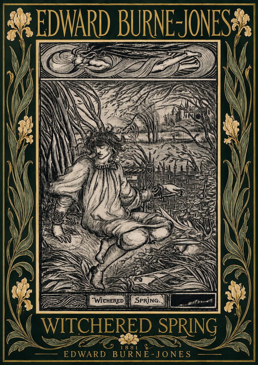 Edward Burne-Jones Withered Spring No6 - Plakat