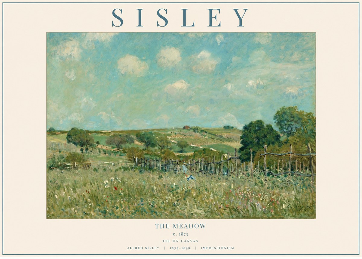 Sisley The Meadow No1 - Plakat