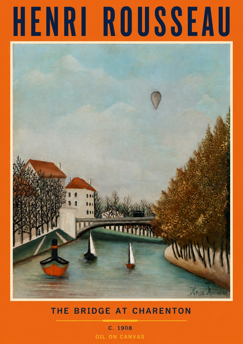 Rousseau The Bridge at Sevres No4 - Plakat