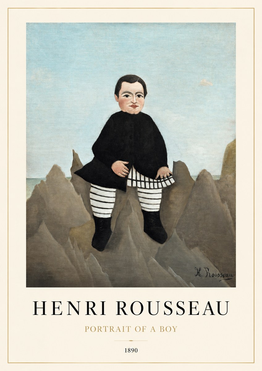Rousseau Portrait of a Boy No1 - Plakat