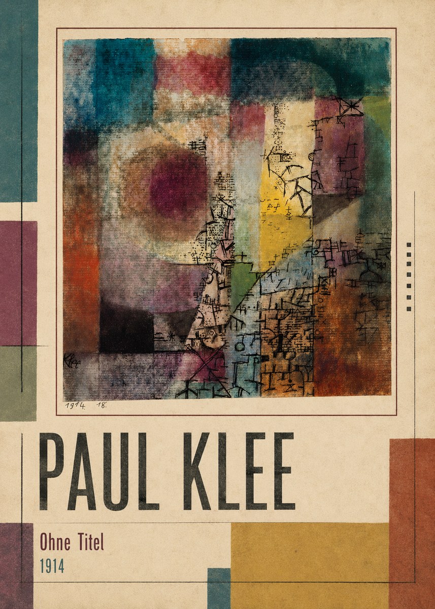 Paul Klee Ohne Titel I No1 - Plakat