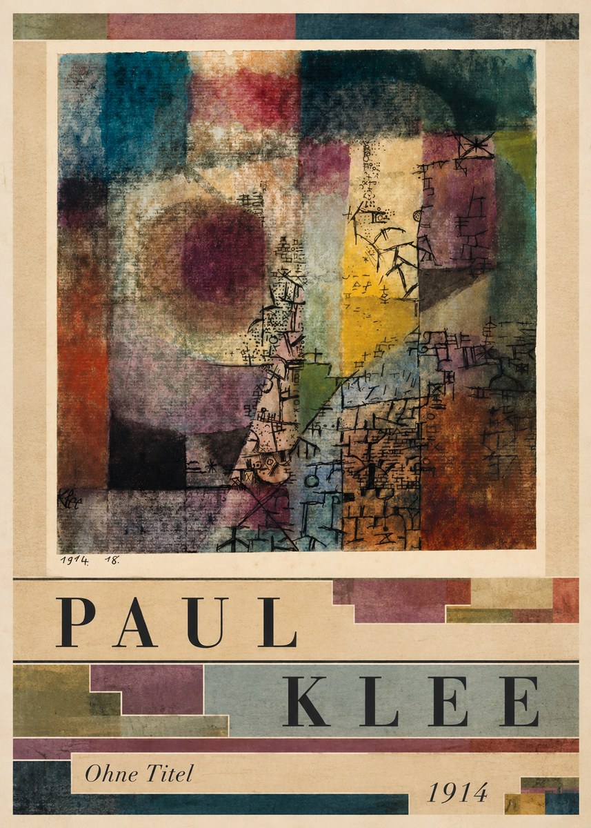Paul Klee Ohne Titel I No3 - Plakat