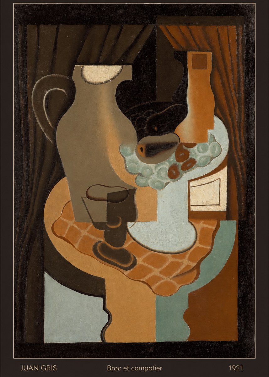 Juan Gris Broc Et Compotier No6 - Plakat