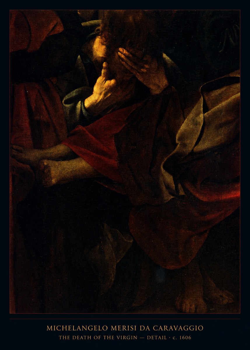 Michelangelo Merisi da Caravaggio The Death of the Virgin – Detail No6 - Plakat