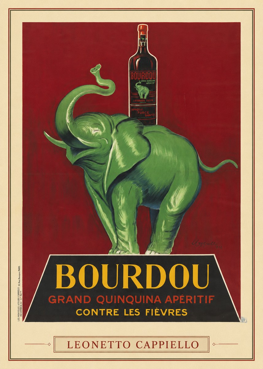Leonetto Cappiello Bourdou No3 - Plakat