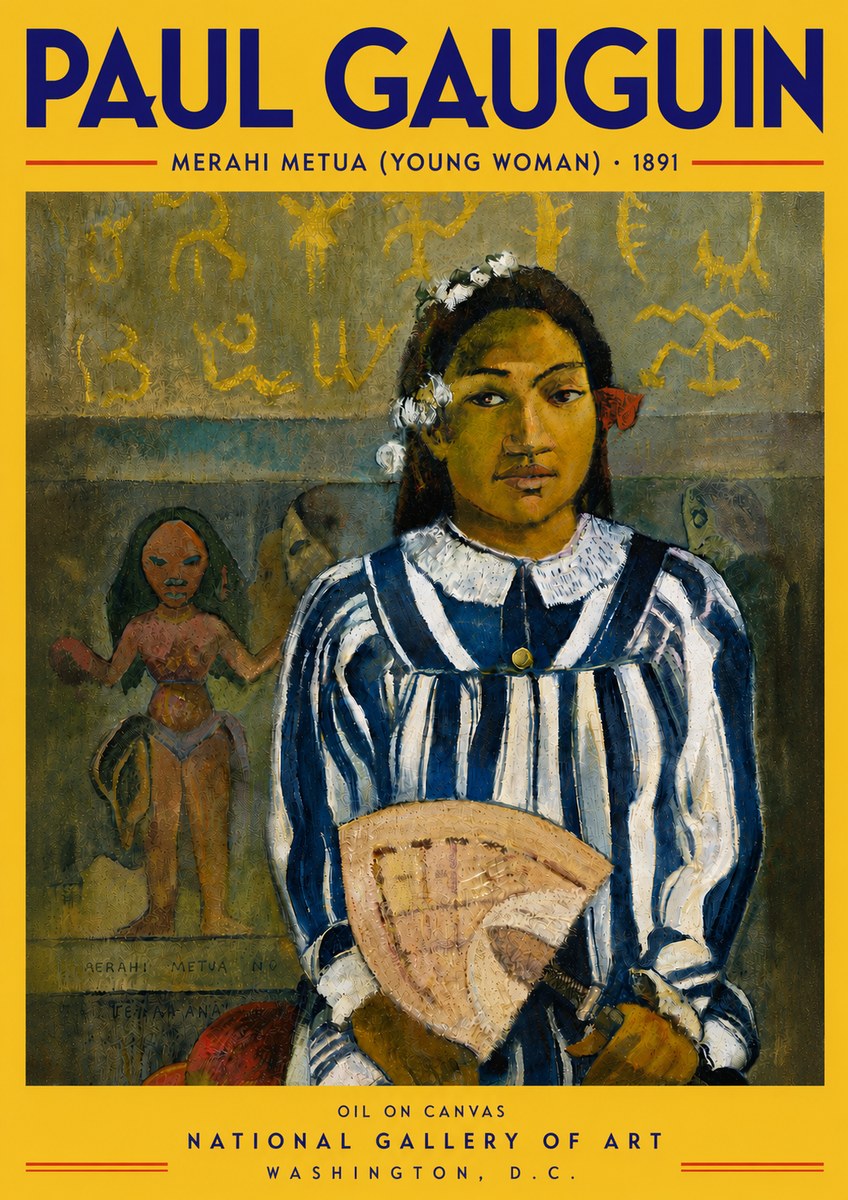 Paul Gauguin Merahi Metua (Young Woman) No5 - Plakat