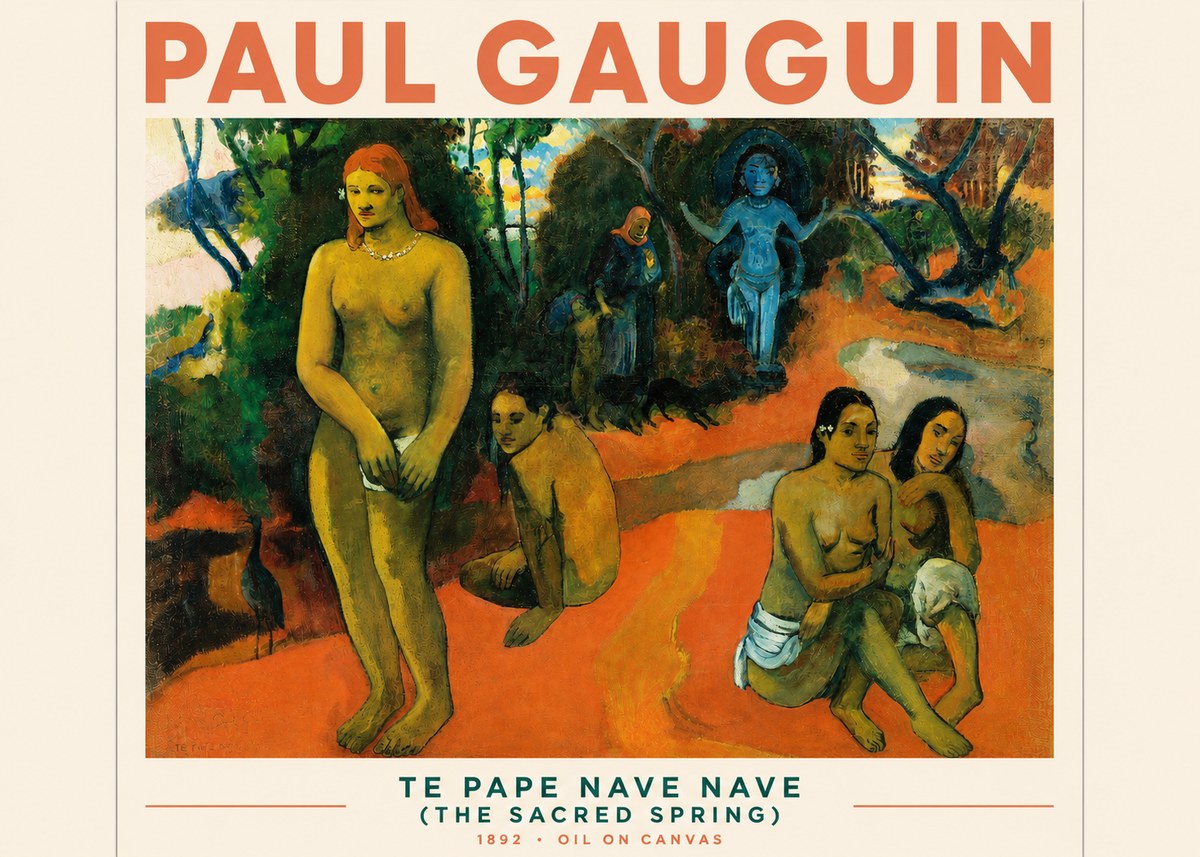Paul Gauguin Te Pape Nave Nave (the Sacred Spring) No3 - Plakat